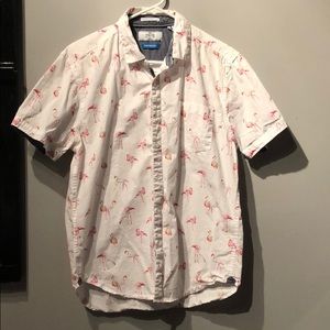 Flamingo button down shirt